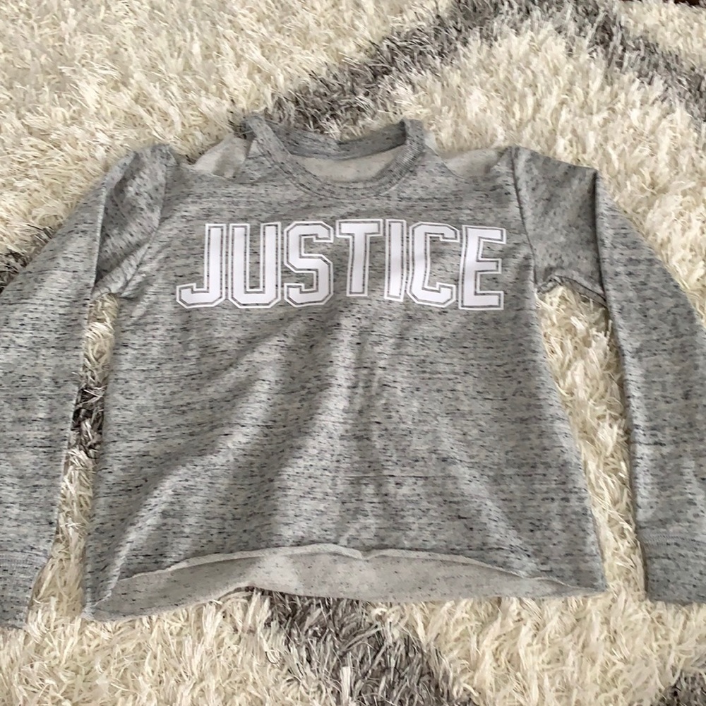 Grey Long Sleeve With Shoulder Cut Outs